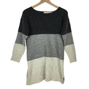 MODA INTL Vintage Lambswool Angora Rabbit Hair Sweater Stripe 90s Size Medium